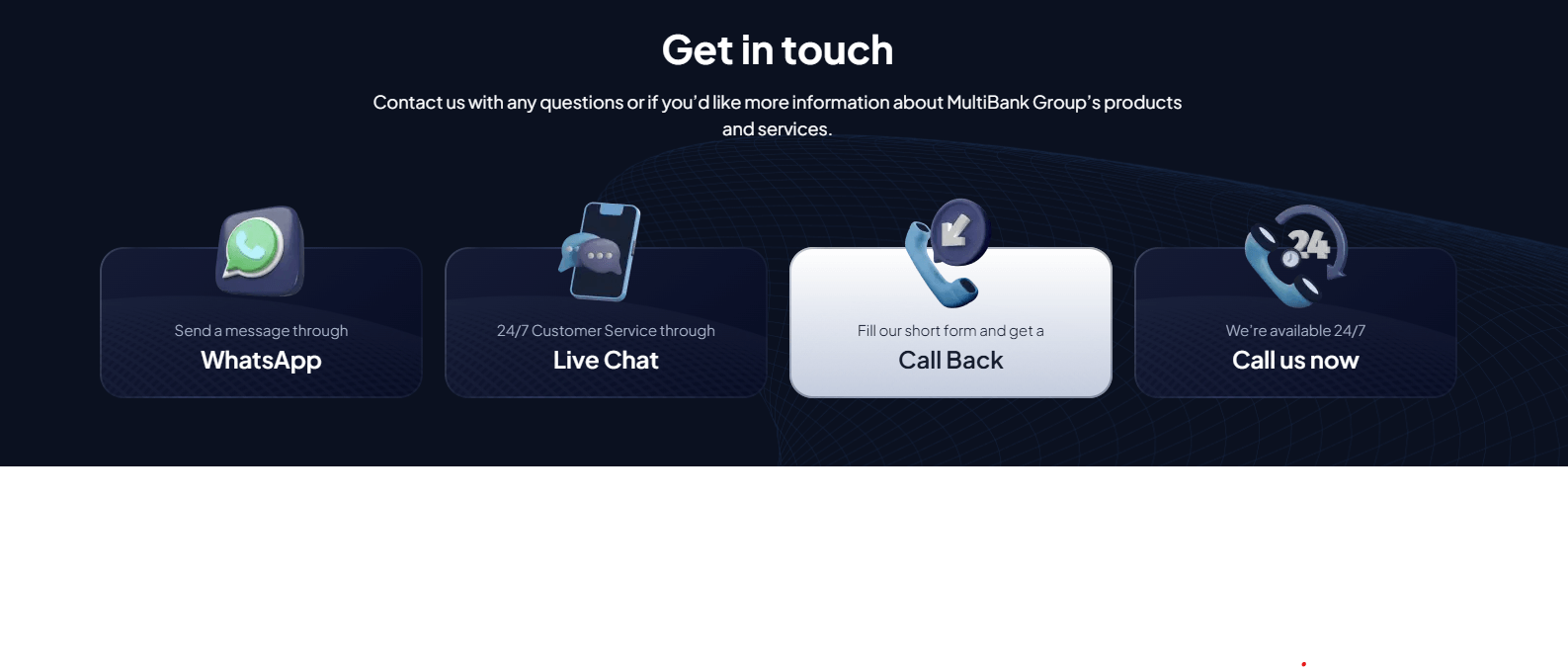 MultiBank customer support