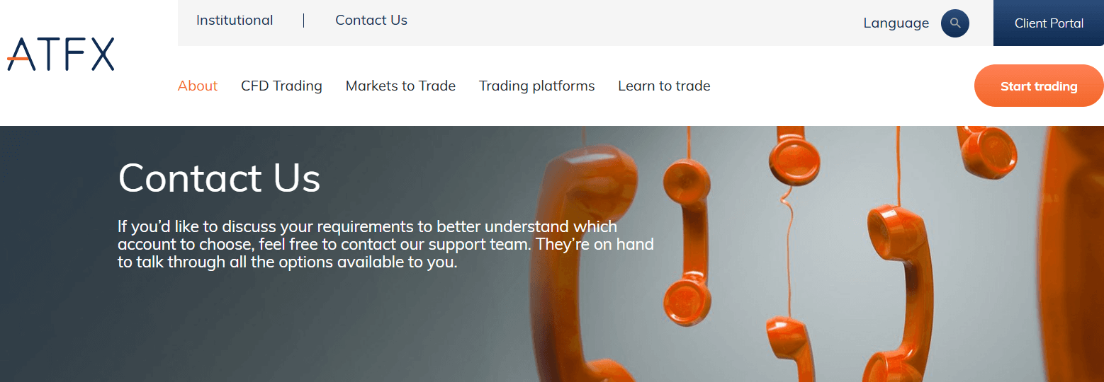 ATFX support