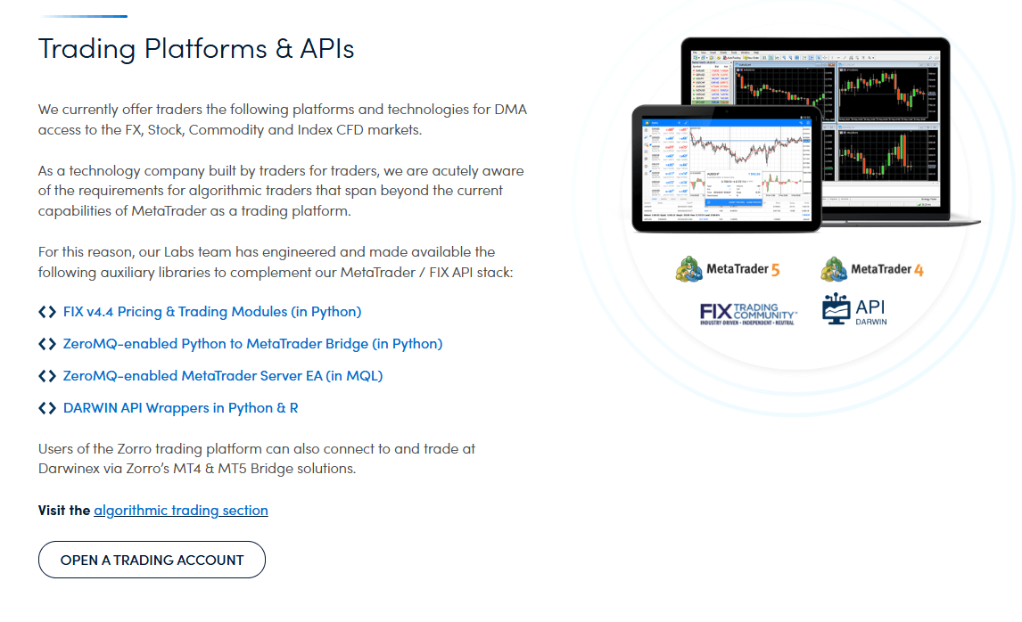 Darwinex Broker Platforms