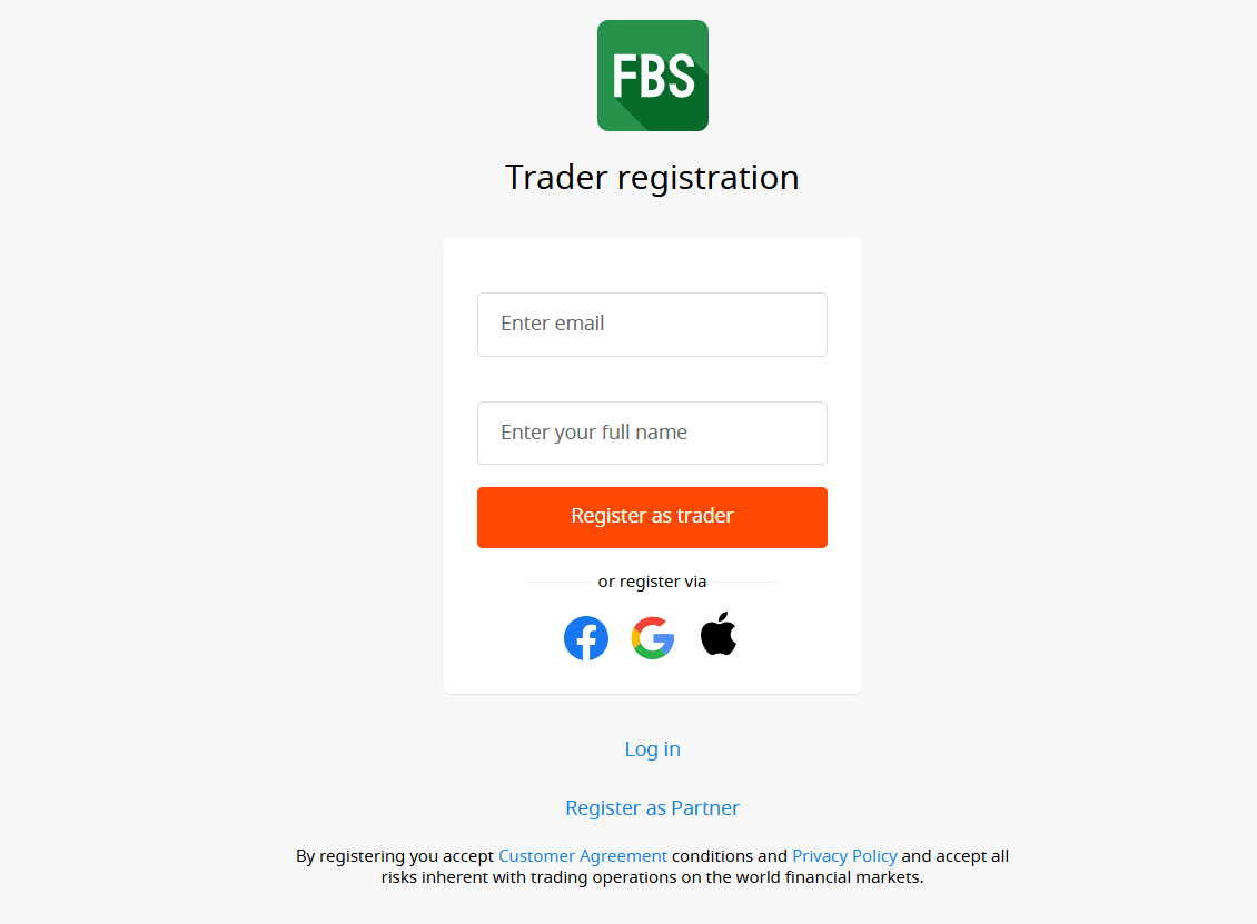 FBS create accounts