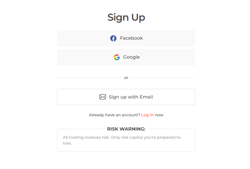 IQ Option Create accounts
