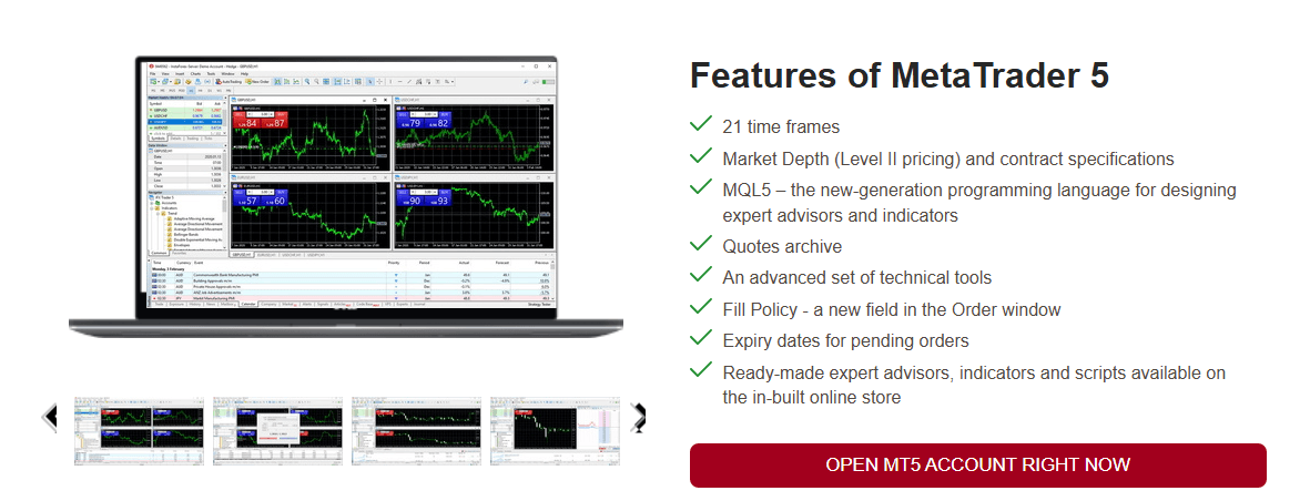 InstaForex platforms