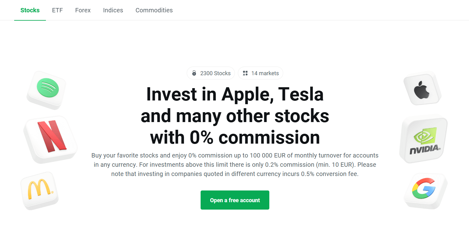 XTB tradable assets