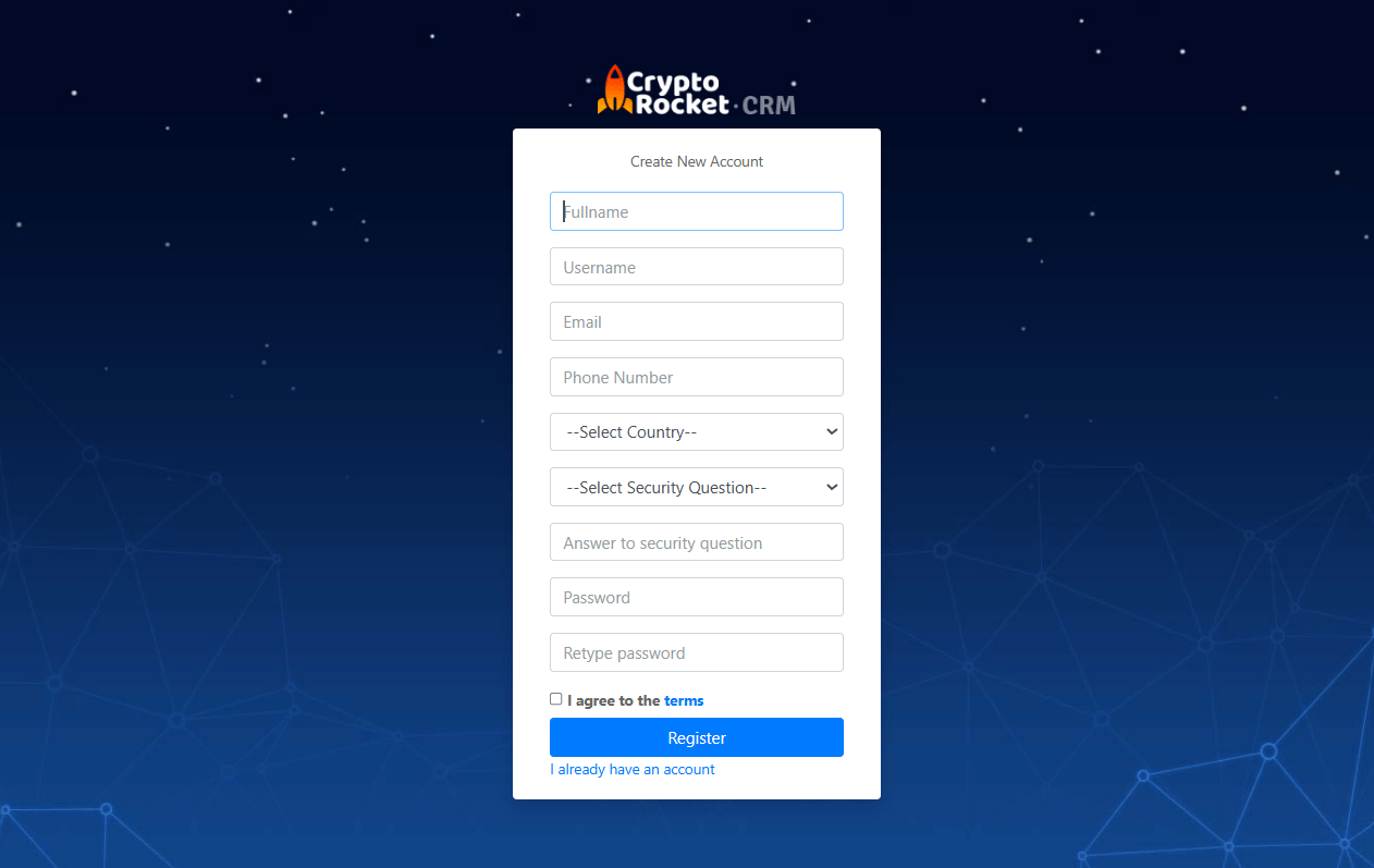 crypyo rackeat register