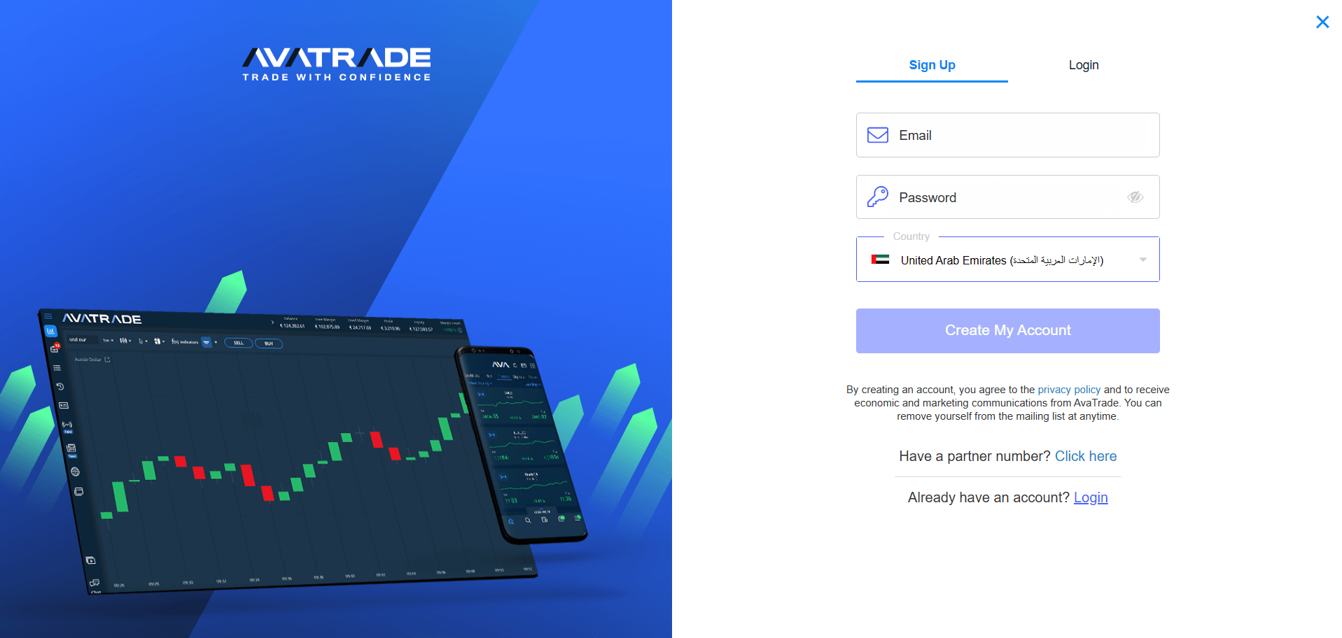 AvaTrade singup