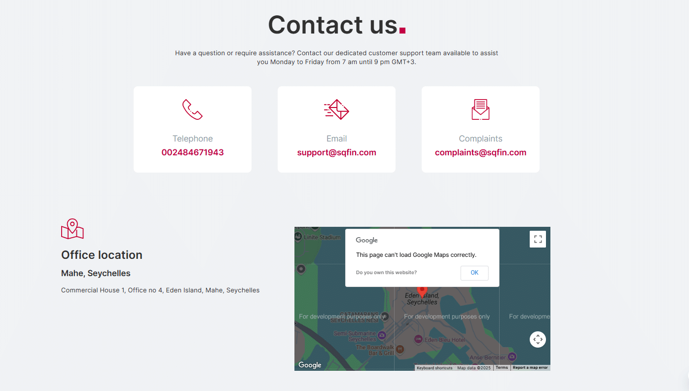 squaredfinancial contacts
