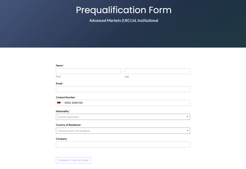 Advanced Markets register
