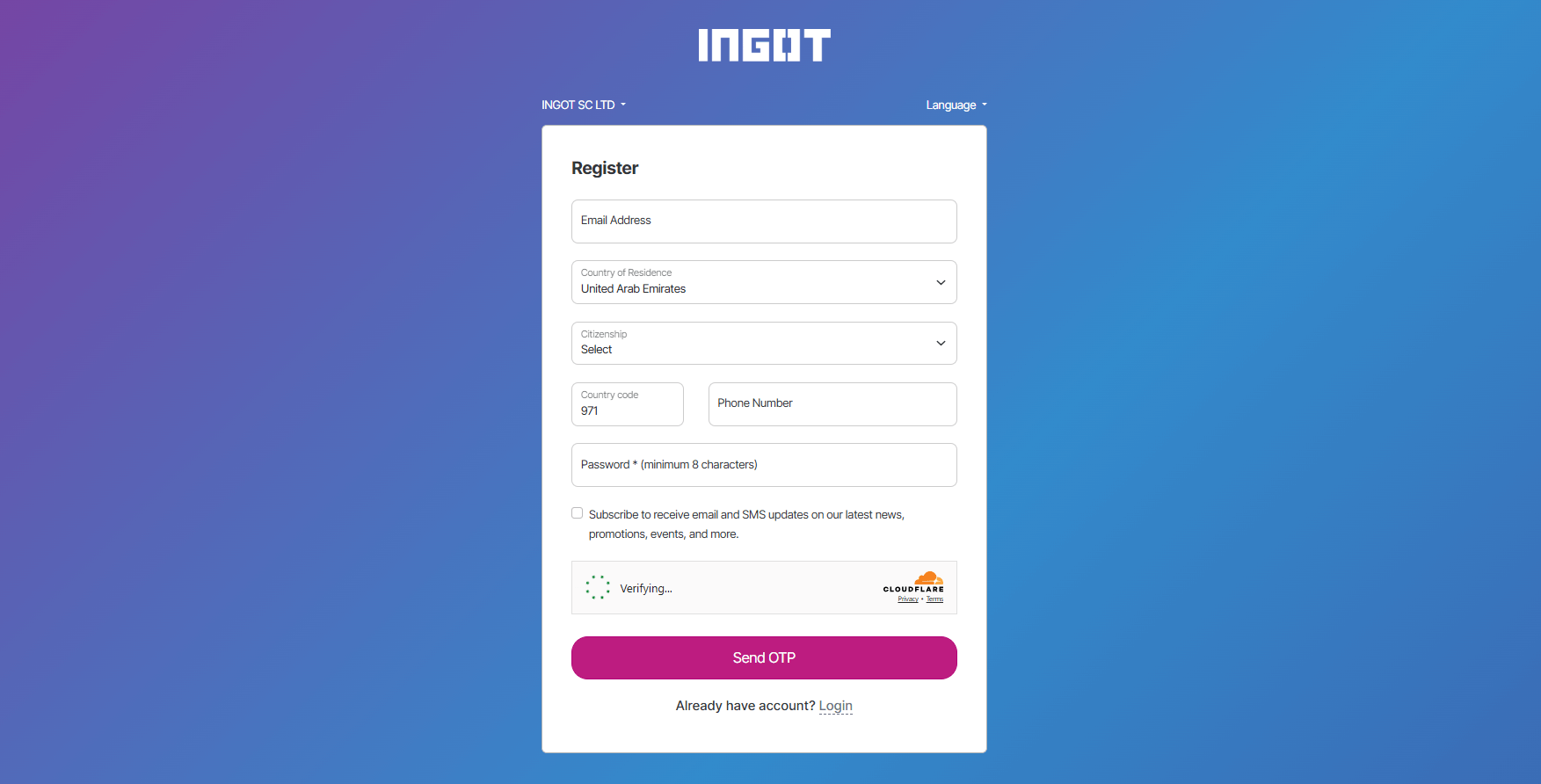 INGOT register
