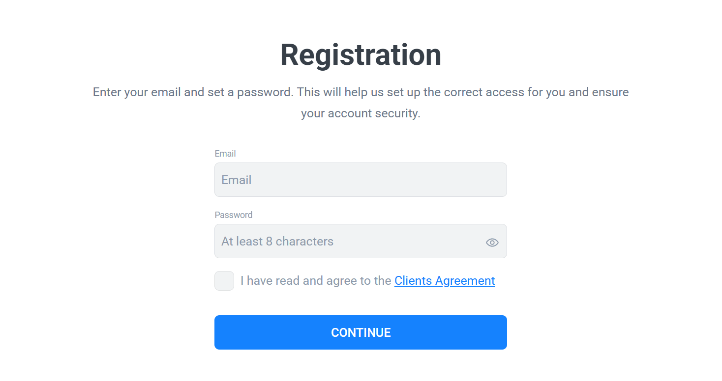 LiteFinance register