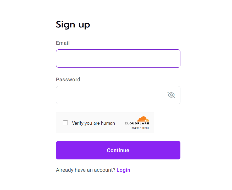 MTrading singup