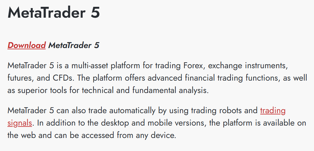 tradersway platform