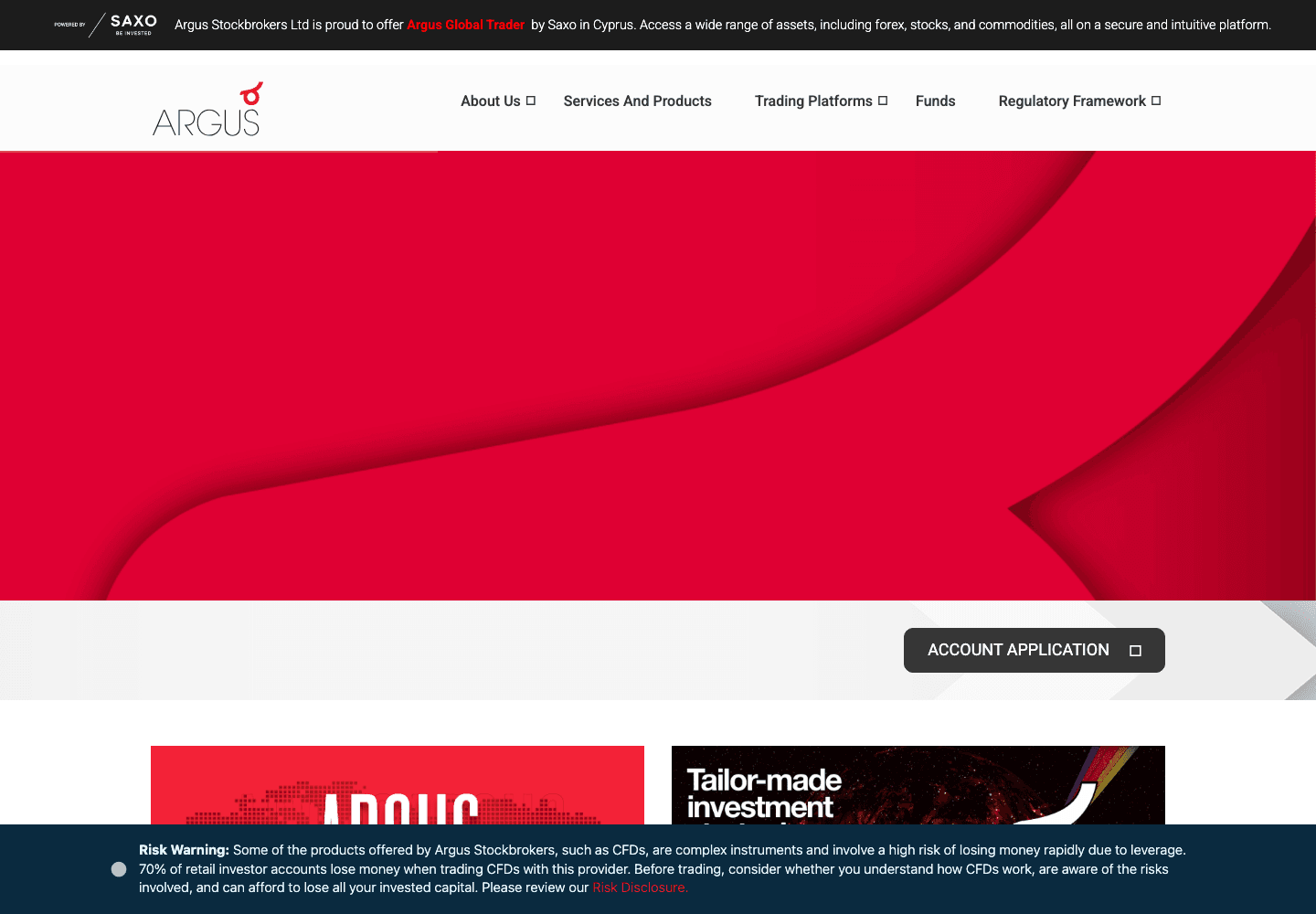 Argus Stockbrokers Ltd homepage