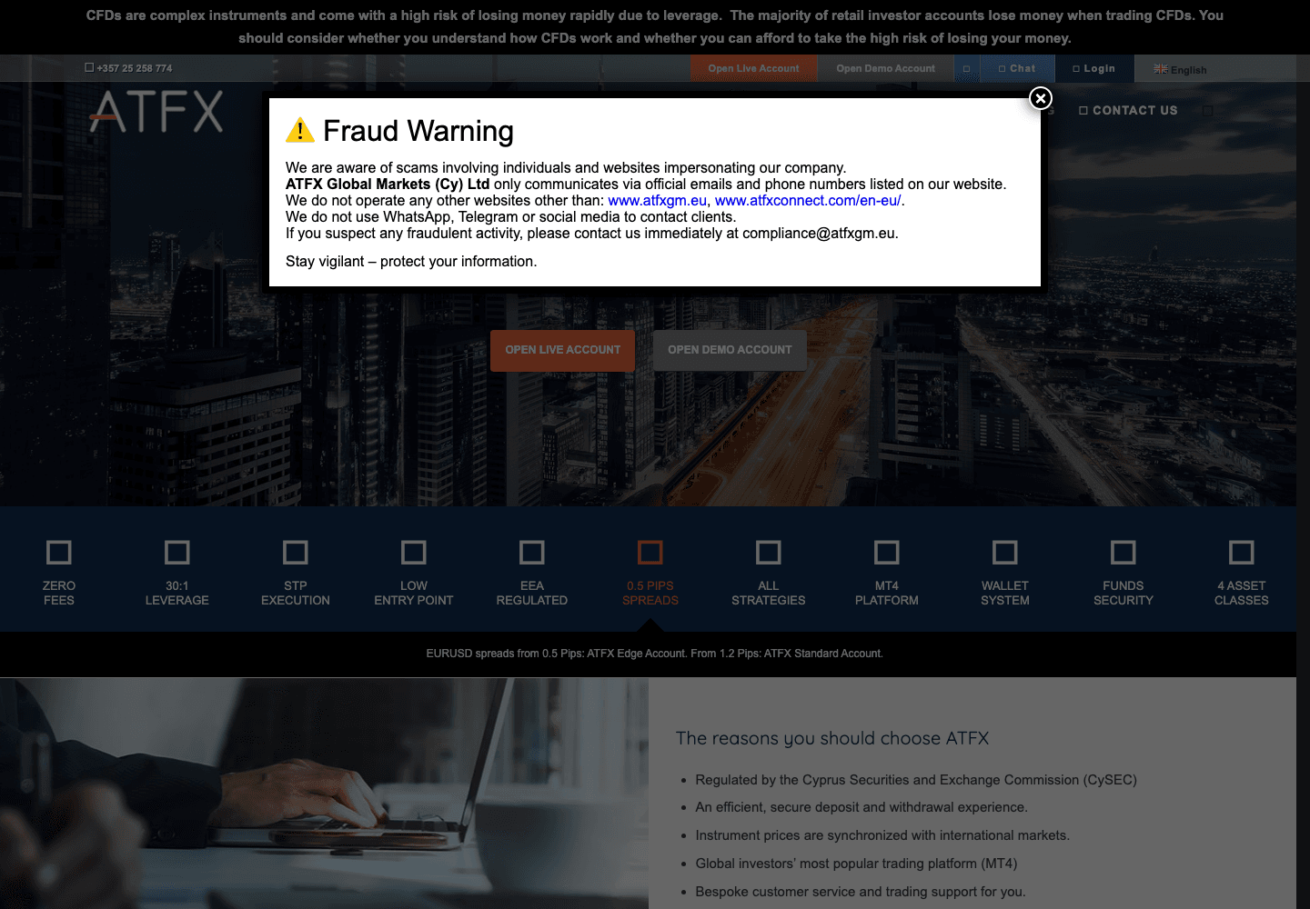 ATFXGM homepage