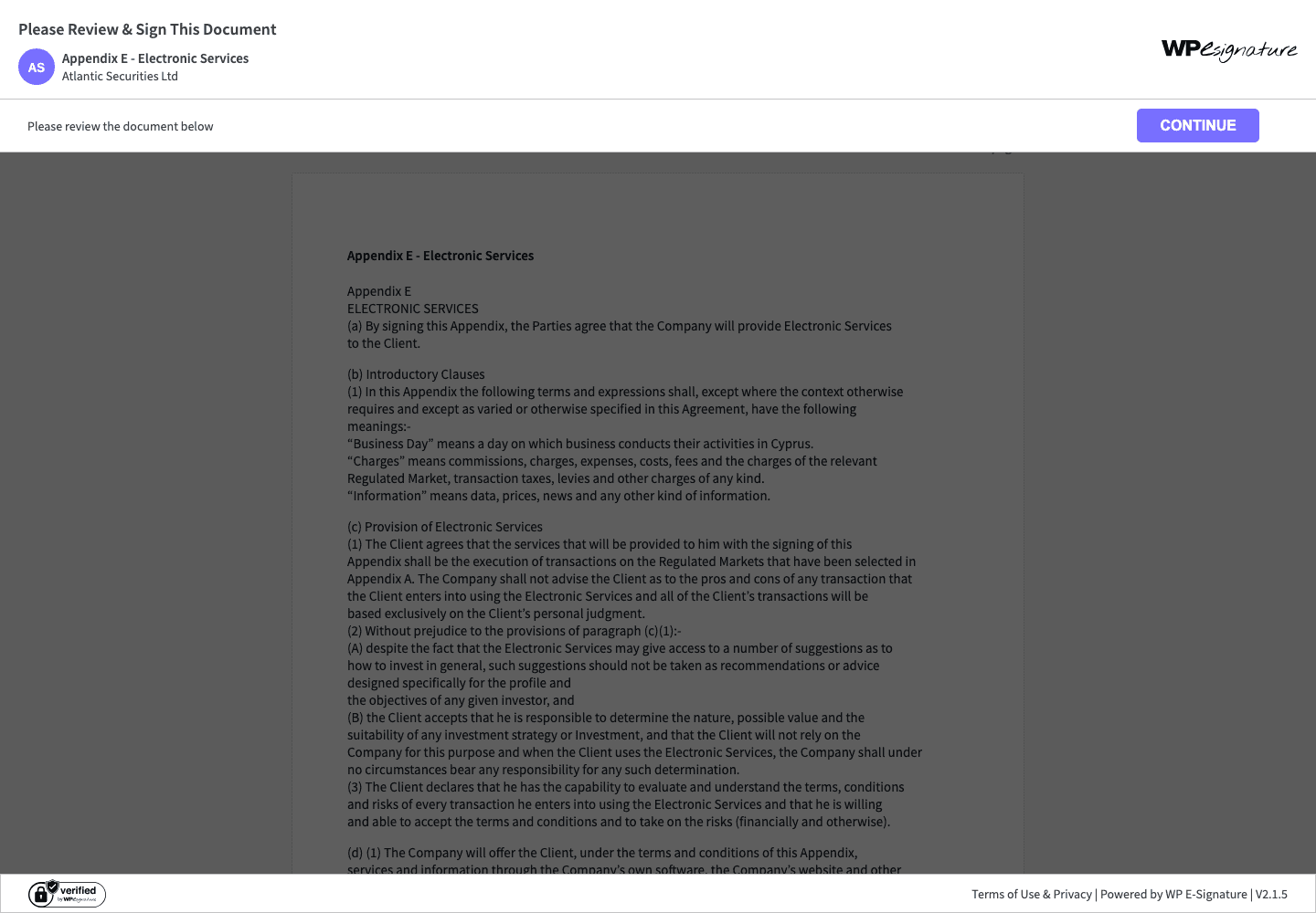 Atlantic Securities Ltd account types and pricing