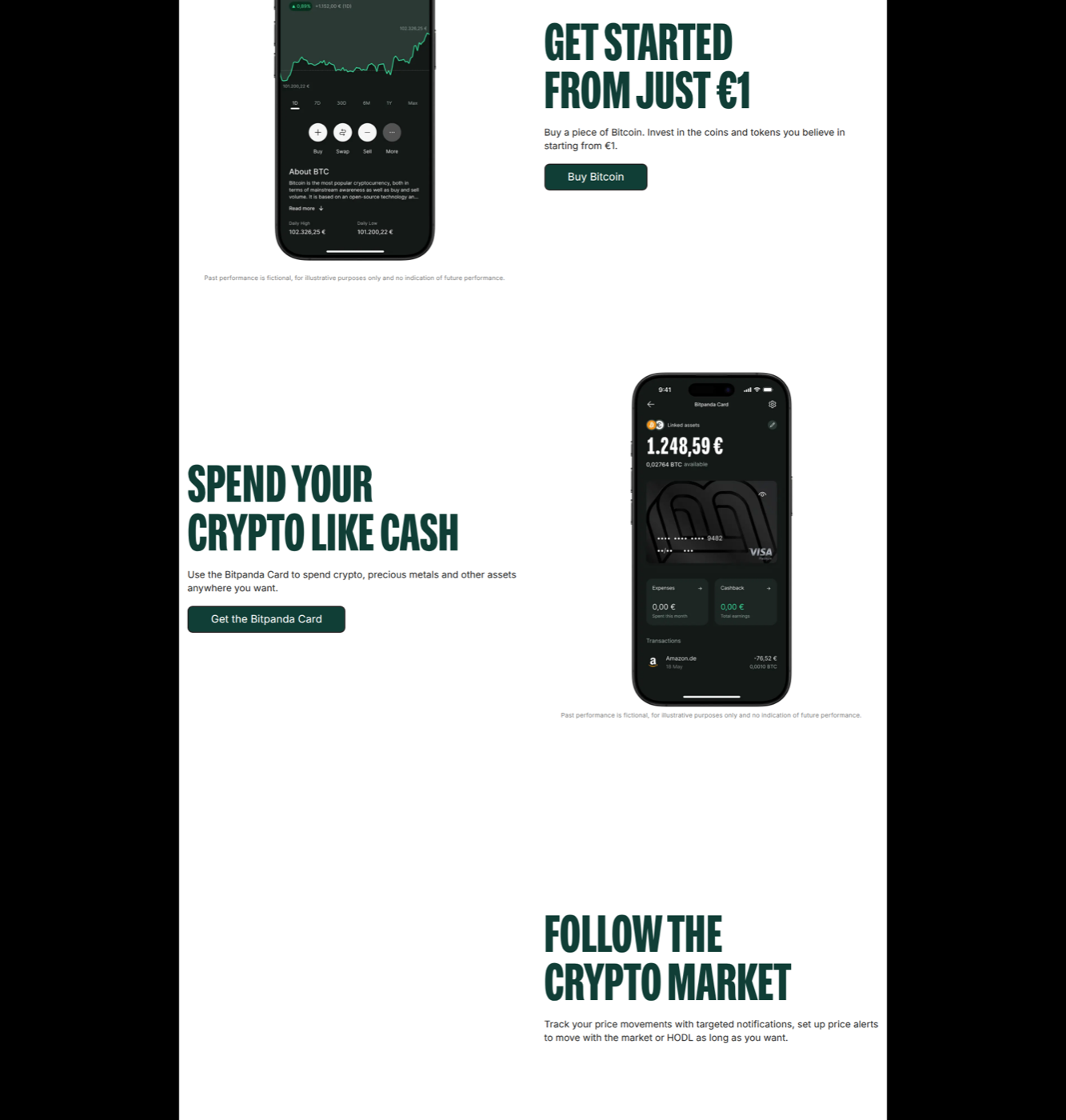 Bitpanda's cryptocurrency page, served to a German exit