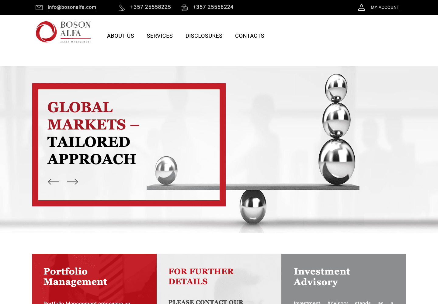 Boson Alfa homepage