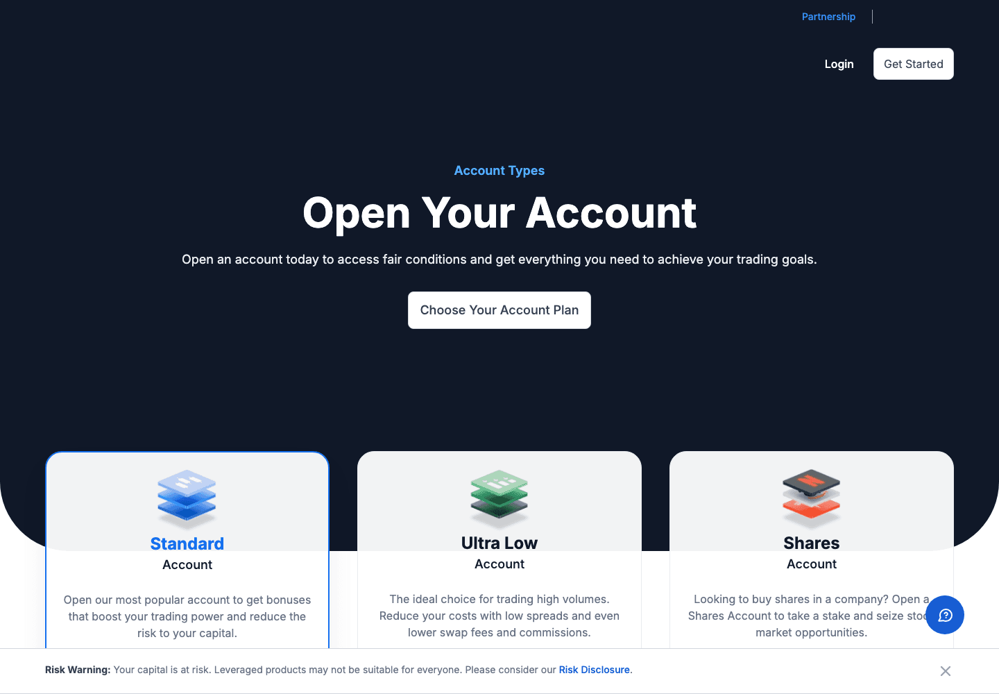 XM account types and pricing