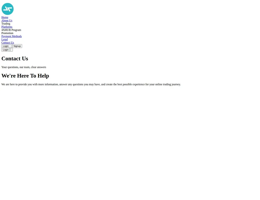 4XHUB int-ae-contact page as we captured it