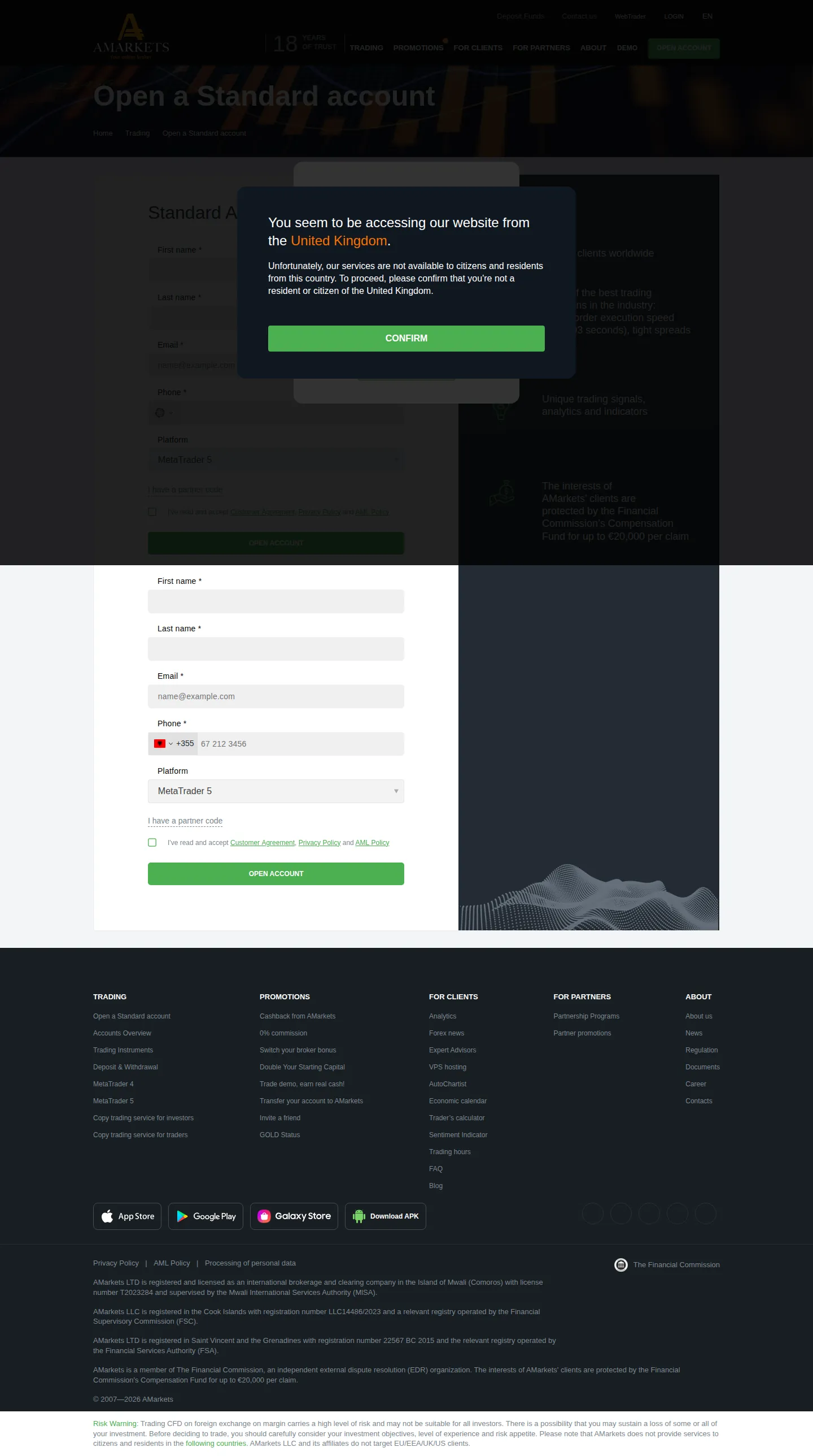 AMarkets GB accounts-2 page as we captured it