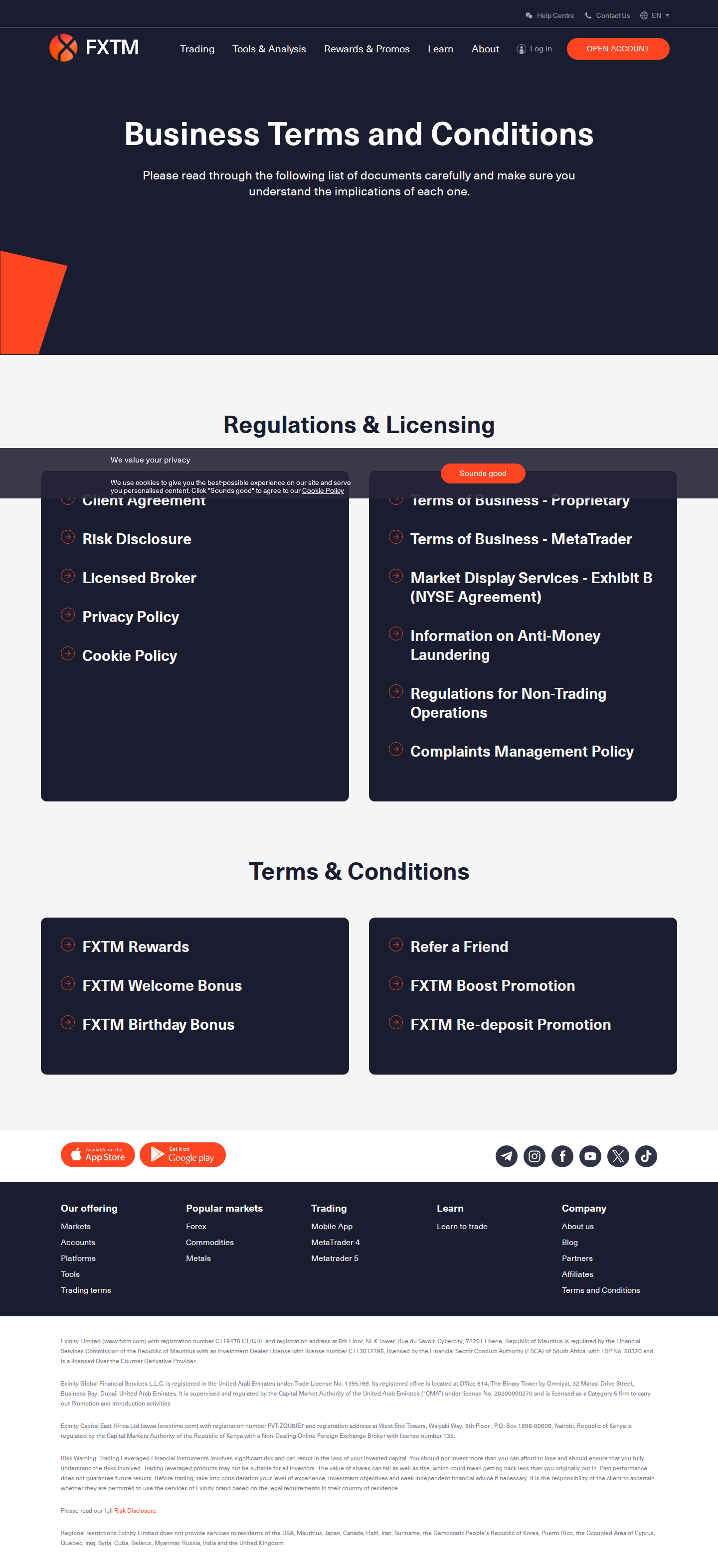 FXTM live-terms page as we captured it
