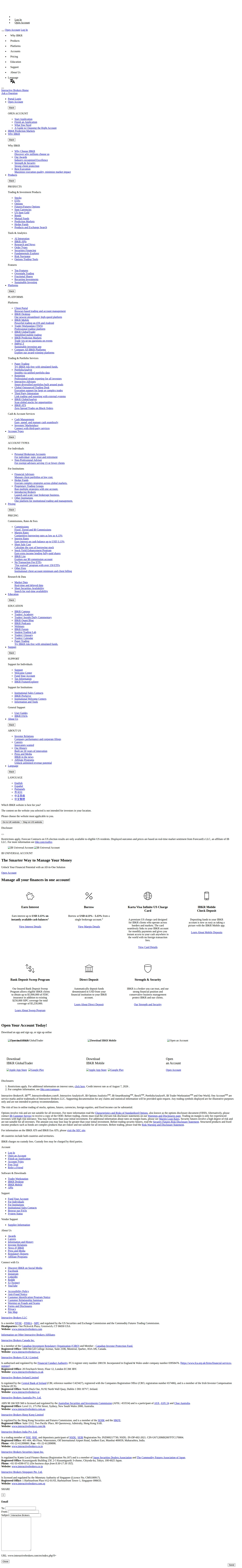 Interactive Brokers GB accounts page as we captured it