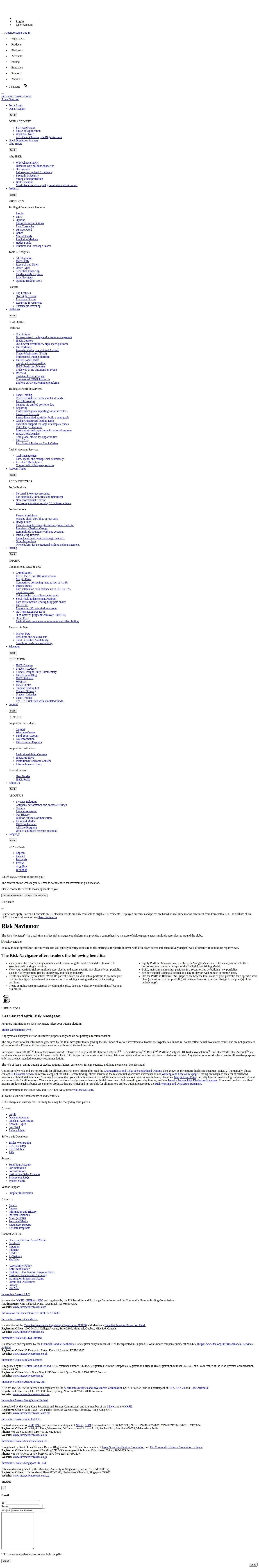 Interactive Brokers GB risk page as we captured it