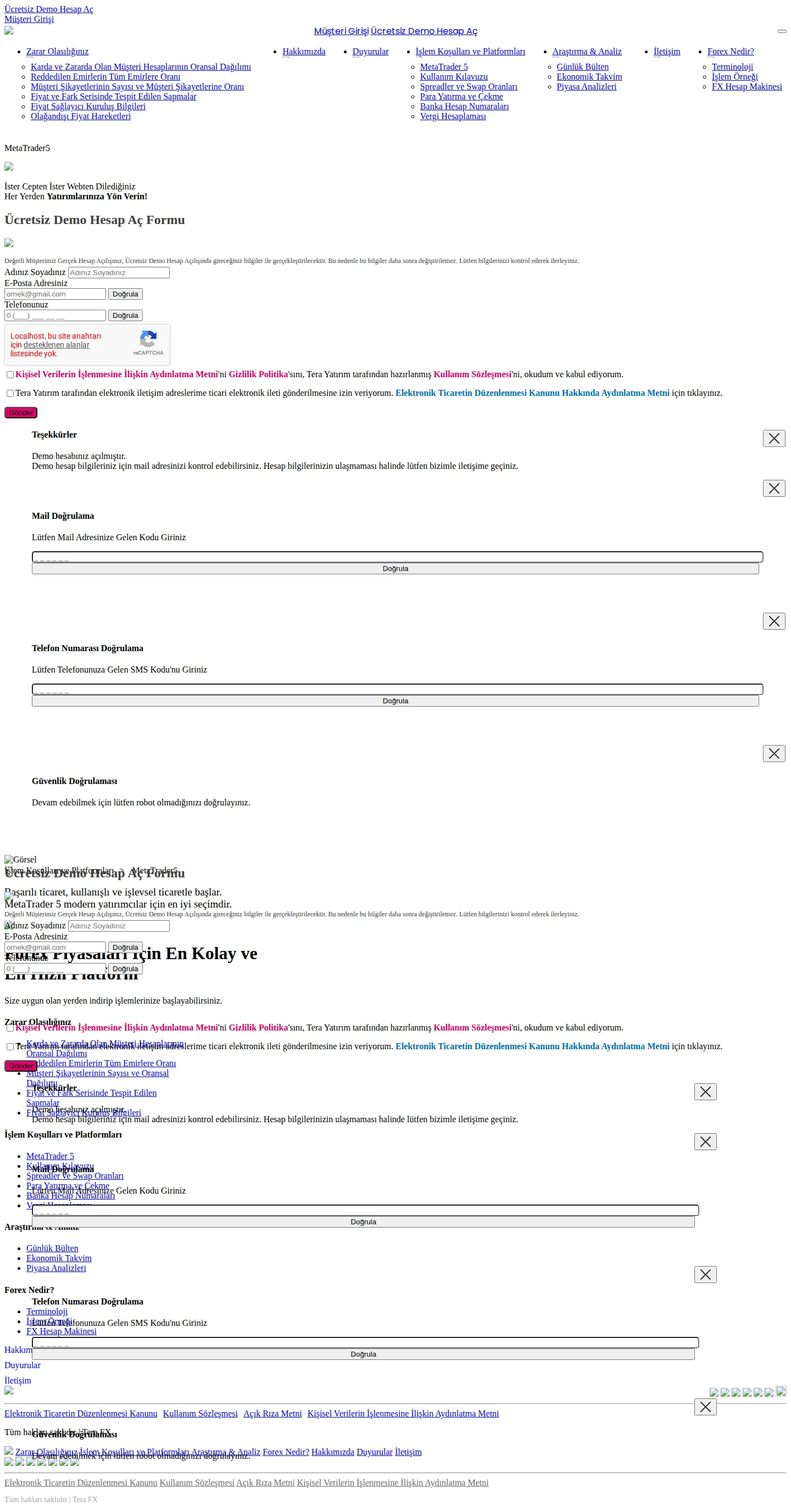 TeraFX GB platforms page as we captured it