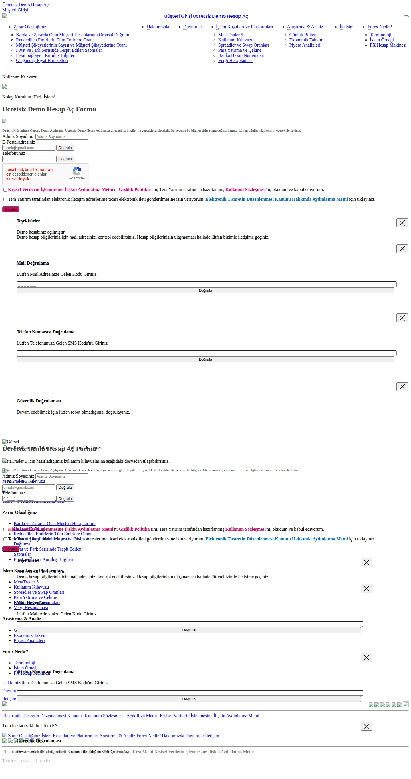 TeraFX TR platforms-2 page as we captured it