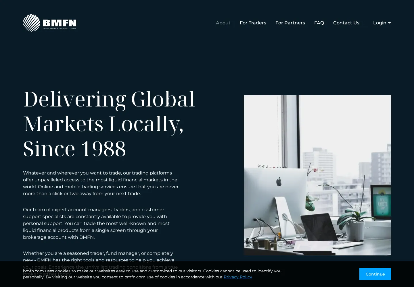 BMFN live-about page as we captured it