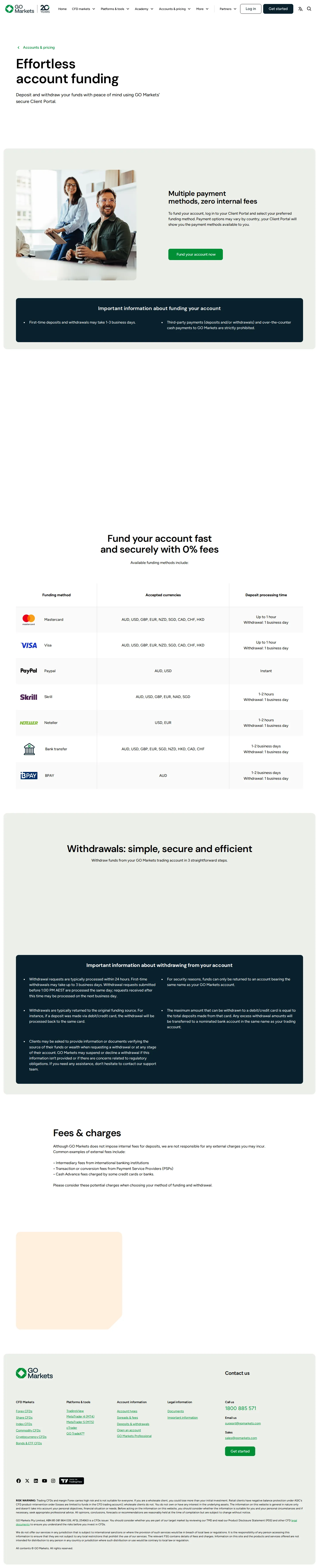 GO Markets GB accounts-2 page as we captured it